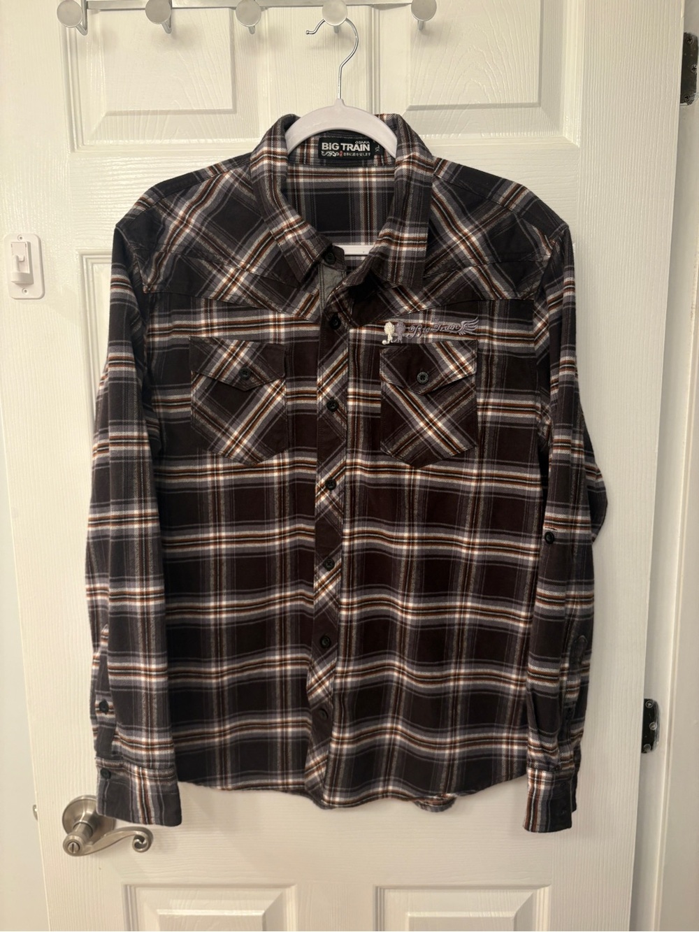 Osaka Big Train Japanese Plaid Button Up